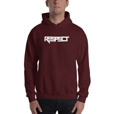 RESPECT WHITE HOODIE - HUSTLSHOP