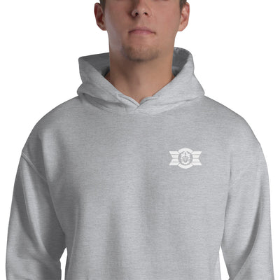 LOGO HOODIE (WHITE) - HUSTLSHOP